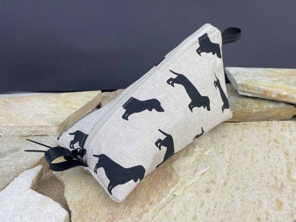 Stiftemäppchen mit Hundemotiv